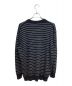 LOEWE (ロエベ) ボーダーカーディガン ブラック サイズ:L：32800円