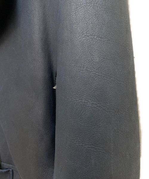 MARNI（マルニ）MARNI (マルニ) ボアレザージャケット ネイビー サイズ:48の古着・服飾アイテム