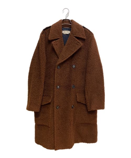 MARNI（マルニ）MARNI (マルニ) ボアトレンチコート ブラウン サイズ:46の古着・服飾アイテム