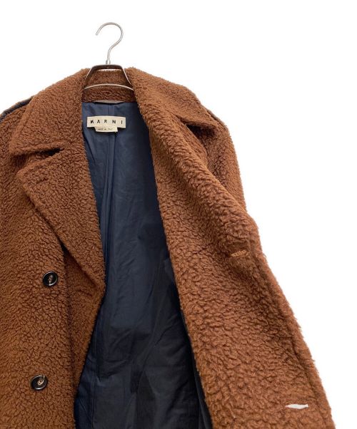 MARNI（マルニ）MARNI (マルニ) ボアトレンチコート ブラウン サイズ:46の古着・服飾アイテム