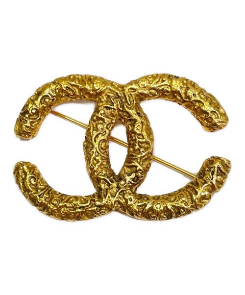 CHANEL（シャネル）CHANEL (シャネル) ヴィンテージ唐草ココマークブローチ ゴールドの古着・服飾アイテム