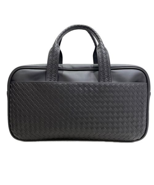 BOTTEGA VENETA（ボッテガベネタ）BOTTEGA VENETA (ボッテガベネタ) イントレチャートスクエアハンドバッグ ブラウンの古着・服飾アイテム