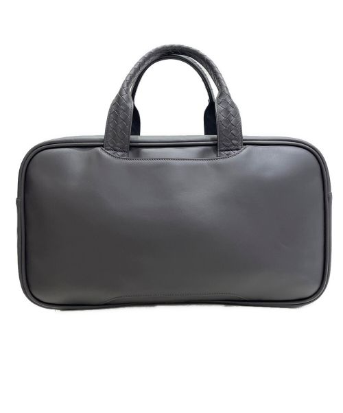 BOTTEGA VENETA（ボッテガベネタ）BOTTEGA VENETA (ボッテガベネタ) イントレチャートスクエアハンドバッグ ブラウンの古着・服飾アイテム