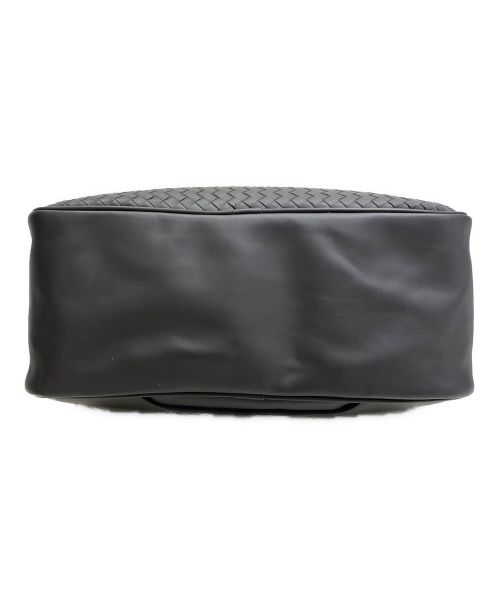 BOTTEGA VENETA（ボッテガベネタ）BOTTEGA VENETA (ボッテガベネタ) イントレチャートスクエアハンドバッグ ブラウンの古着・服飾アイテム