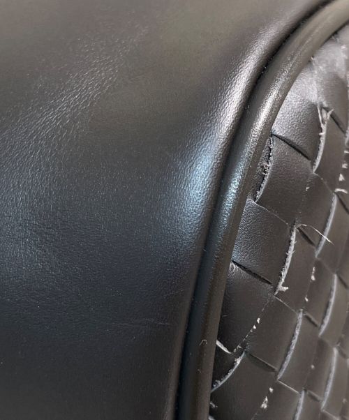 BOTTEGA VENETA（ボッテガベネタ）BOTTEGA VENETA (ボッテガベネタ) イントレチャートスクエアハンドバッグ ブラウンの古着・服飾アイテム