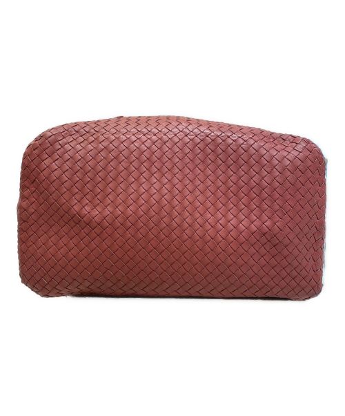 BOTTEGA VENETA（ボッテガベネタ）BOTTEGA VENETA (ボッテガベネタ) イントレチャートトートバッグ ブラウンの古着・服飾アイテム