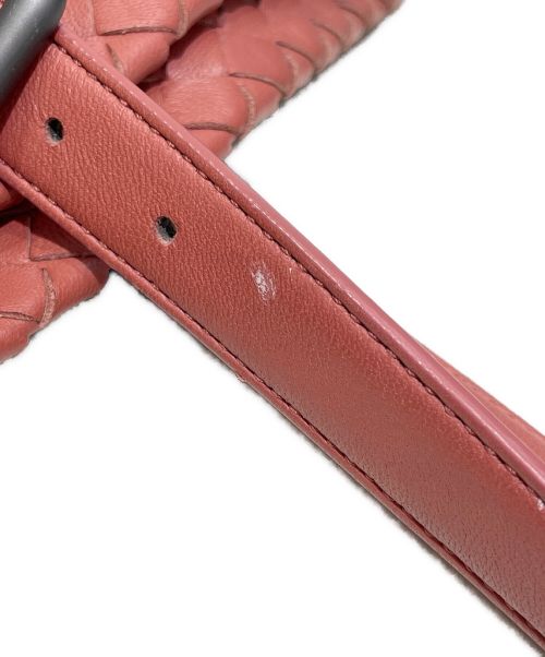 BOTTEGA VENETA（ボッテガベネタ）BOTTEGA VENETA (ボッテガベネタ) イントレチャートトートバッグ ブラウンの古着・服飾アイテム