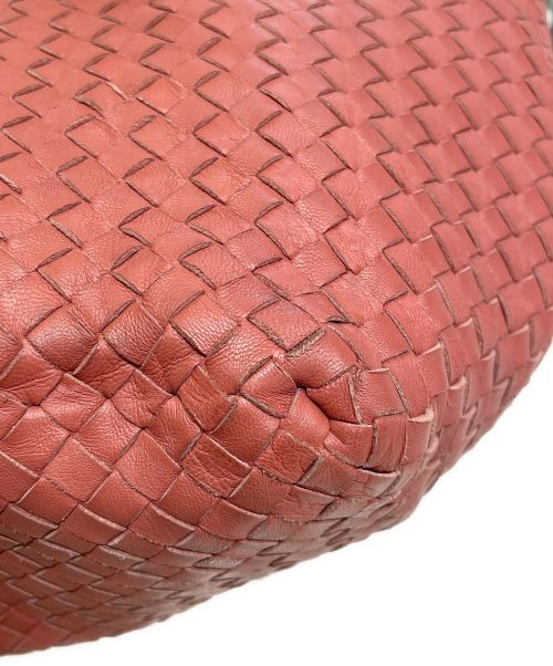 BOTTEGA VENETA（ボッテガベネタ）BOTTEGA VENETA (ボッテガベネタ) イントレチャートトートバッグ ブラウンの古着・服飾アイテム