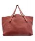 BOTTEGA VENETA（ボッテガベネタ）の古着「イントレチャートトートバッグ」｜ブラウン