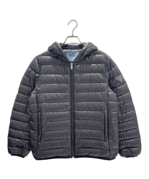 PRADA（プラダ）PRADA (プラダ) フードダウンジャケット ブラック サイズ:44の古着・服飾アイテム