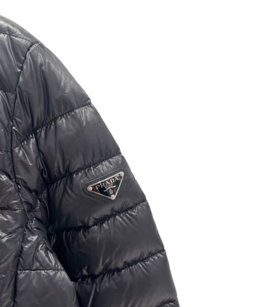 PRADA（プラダ）PRADA (プラダ) フードダウンジャケット ブラック サイズ:44の古着・服飾アイテム