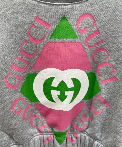 GUCCI（グッチ）GUCCI (グッチ) コットンジャージー スウェット グレー サイズ:xxsの古着・服飾アイテム