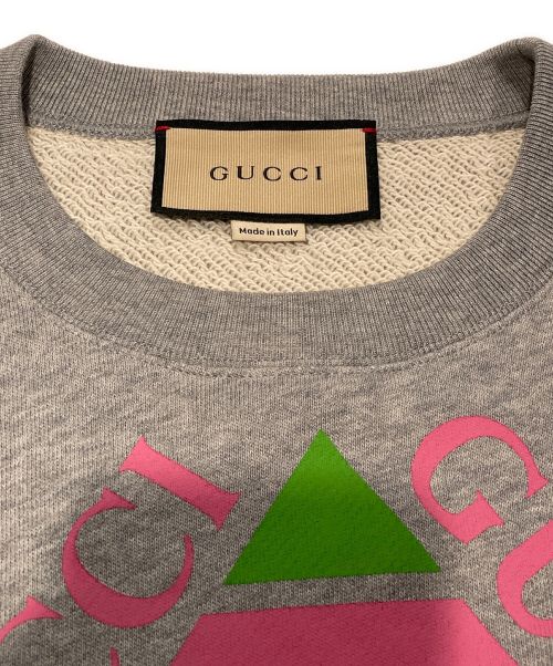 GUCCI（グッチ）GUCCI (グッチ) コットンジャージー スウェット グレー サイズ:xxsの古着・服飾アイテム