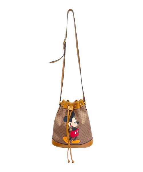 GUCCI（グッチ）GUCCI (グッチ) バケットショルダーバッグ ブラウンの古着・服飾アイテム