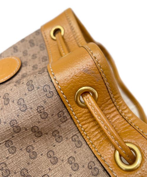 GUCCI（グッチ）GUCCI (グッチ) バケットショルダーバッグ ブラウンの古着・服飾アイテム