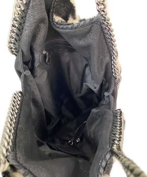 STELLA McCARTNEY（ステラマッカートニー）STELLA McCARTNEY (ステラマッカートニー) ファラベラエコファーバッグ ホワイト×ブラック サイズ:マキシの古着・服飾アイテム