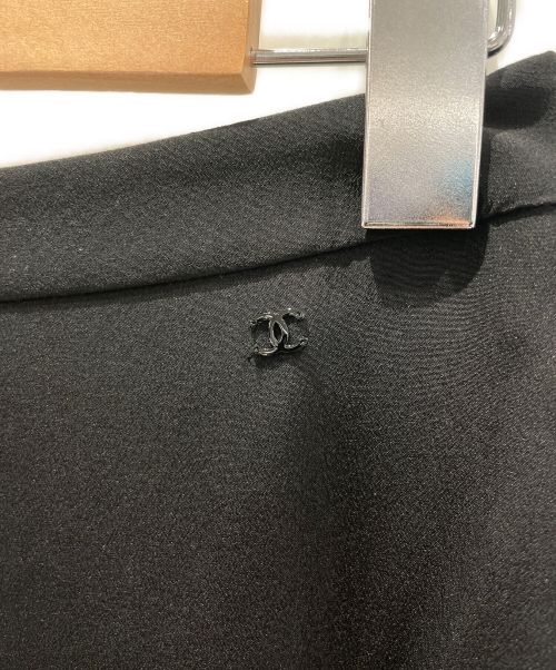 CHANEL（シャネル）CHANEL (シャネル) シルクパンツ ブラック サイズ:38の古着・服飾アイテム
