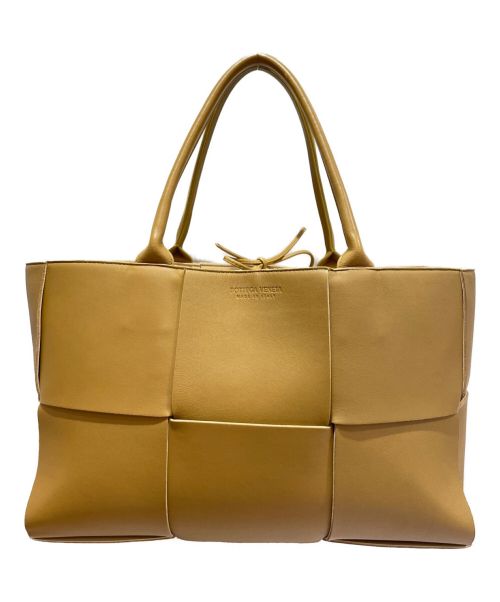 BOTTEGA VENETA（ボッテガベネタ）BOTTEGA VENETA (ボッテガベネタ) ミディアムアルコトートバッグ ブラウン サイズ:ミディアムの古着・服飾アイテム