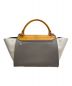 CELINE (セリーヌ) トラペーズ パイソン イエロー×ベージュ サイズ:ミディアム：74800円