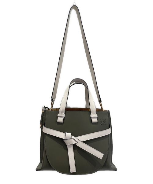 LOEWE（ロエベ）LOEWE (ロエベ) ゲートトップハンドル バッグ オリーブの古着・服飾アイテム
