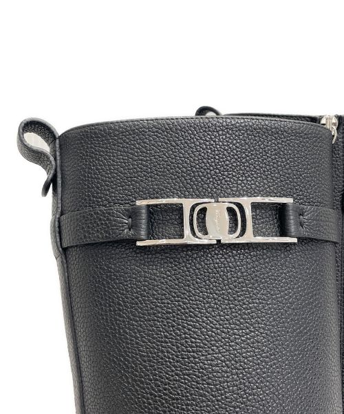 Salvatore Ferragamo（サルヴァトーレ フェラガモ）Salvatore Ferragamo (サルヴァトーレ フェラガモ) Stivale Ryder /ロングブーツ ブラック サイズ:8の古着・服飾アイテム