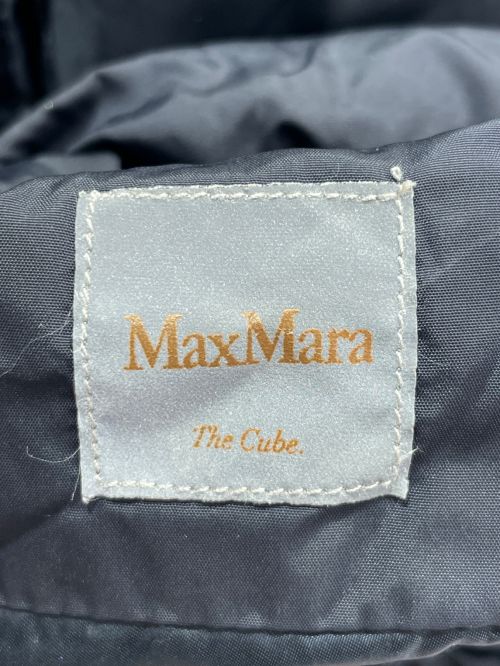 MaxMara THE CUBE（マックスマーラ ザ キューブ）MaxMara THE CUBE (マックスマーラ ザ キューブ) フード付きダウンコート ネイビー サイズ:40の古着・服飾アイテム