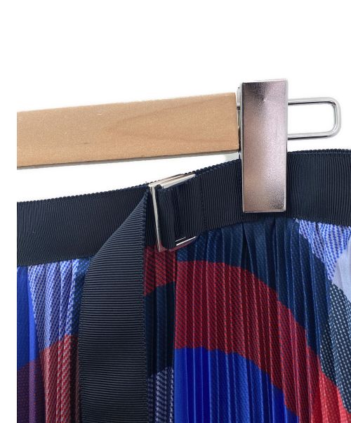 sacai（サカイ）sacai (サカイ) Plaid Skirt ブルー×レッド サイズ:2の古着・服飾アイテム