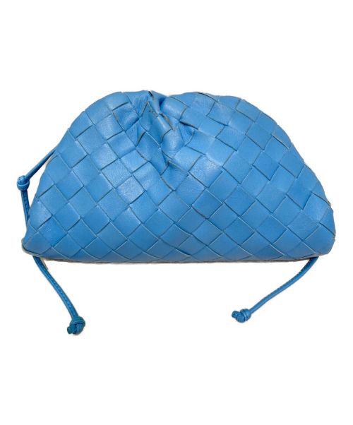 BOTTEGA VENETA（ボッテガベネタ）BOTTEGA VENETA (ボッテガベネタ) ミニザポーチ ブルーの古着・服飾アイテム