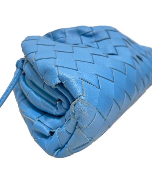 BOTTEGA VENETA（ボッテガベネタ）BOTTEGA VENETA (ボッテガベネタ) ミニザポーチ ブルーの古着・服飾アイテム