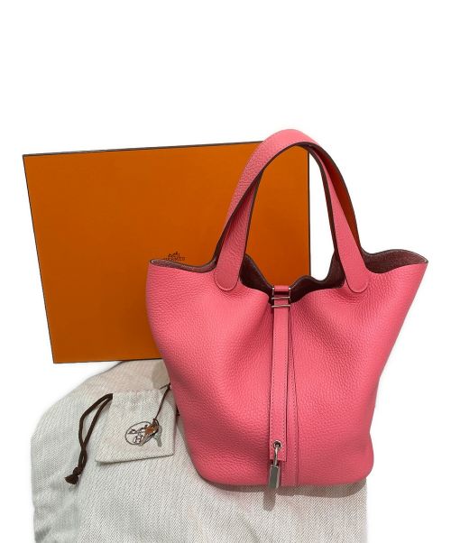 HERMES（エルメス）HERMES (エルメス) ピコタンロックエクラMM ピンク系×オレンジ サイズ:MMの古着・服飾アイテム