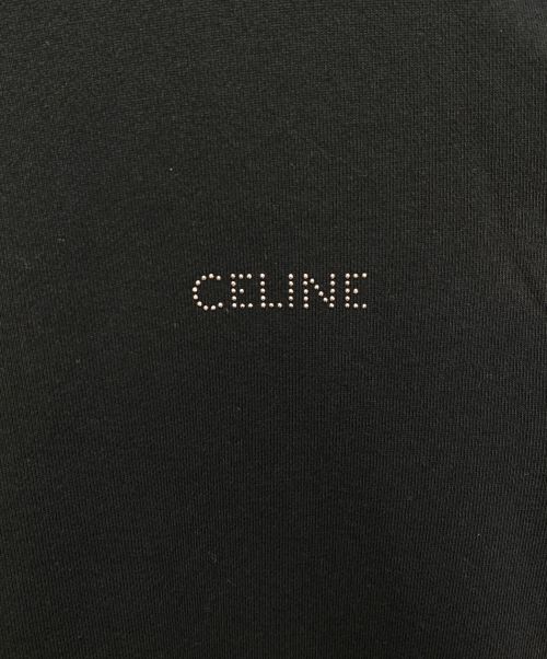 CELINE（セリーヌ）CELINE (セリーヌ) ラインツトーンロゴルーズスウェット ブラック サイズ:Sの古着・服飾アイテム
