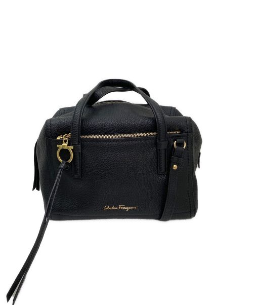 Salvatore Ferragamo（サルヴァトーレ フェラガモ）Salvatore Ferragamo (サルヴァトーレ フェラガモ) ADDY/2WAYショルダー/ハンドバッグ ブラックの古着・服飾アイテム