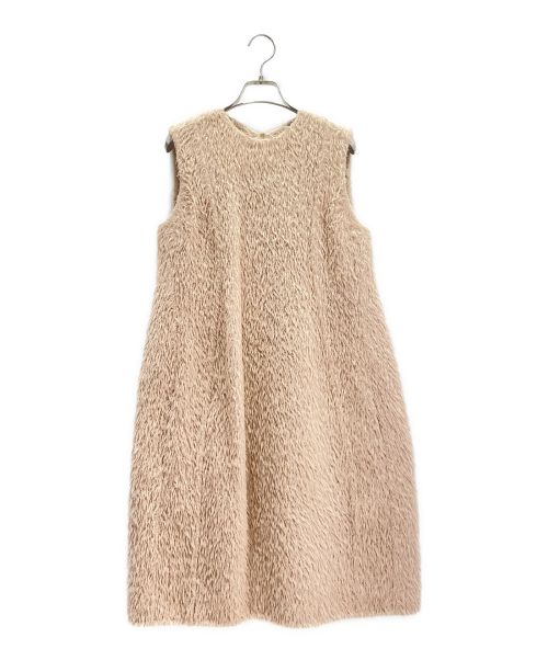 CELINE（セリーヌ）CELINE (セリーヌ) アルパカウールノースリーブドレス ピンクベージュ サイズ:38の古着・服飾アイテム