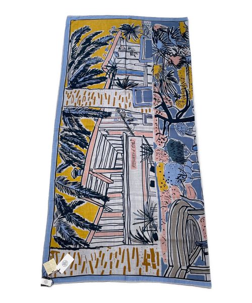 HERMES（エルメス）HERMES (エルメス) CHALE CACHEMIRE 140 ブルー サイズ:140の古着・服飾アイテム