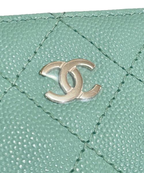 CHANEL（シャネル）CHANEL (シャネル) クラッシックジップコインパース ミントグリーン 未使用品の古着・服飾アイテム