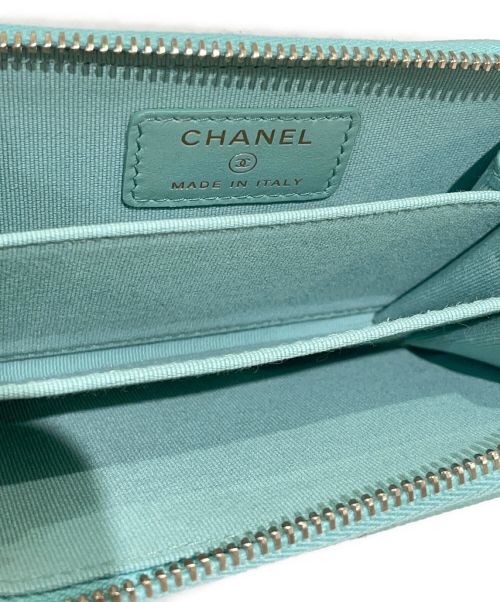 CHANEL（シャネル）CHANEL (シャネル) クラッシックジップコインパース ミントグリーン 未使用品の古着・服飾アイテム