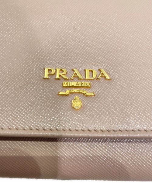 PRADA（プラダ）PRADA (プラダ) チェーンウォレット ピンクの古着・服飾アイテム