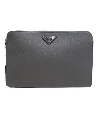 PRADA マドラス クラッチバッグ 中古・古着通販】PRADA (プラダ) クラッチバッグ MARMO｜ブランド