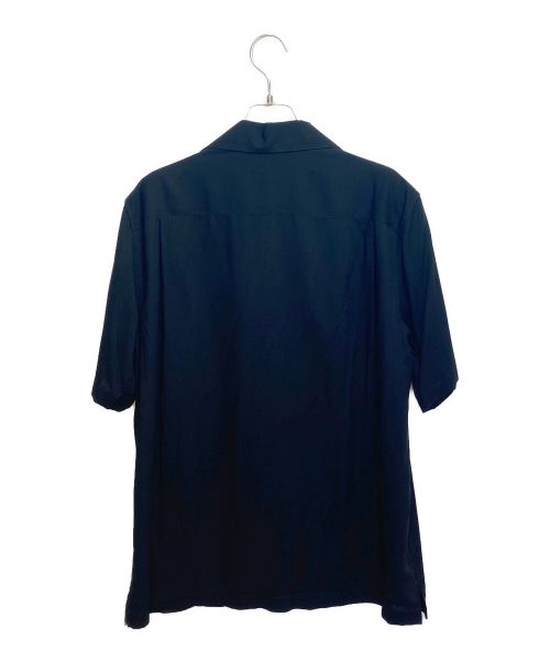 CELINE（セリーヌ）CELINE (セリーヌ) 23SS エンブロイダリー ハワイアンシャツ ブラック サイズ:37の古着・服飾アイテム