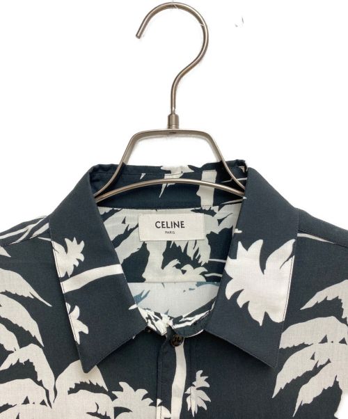 CELINE（セリーヌ）CELINE (セリーヌ) ドラッグストアカラーパームツリープリントクラシックシャツ ブラック サイズ:40の古着・服飾アイテム