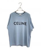 CELINEセリーヌ）の古着「ロゴ ルーズ Tシャツ」｜ブルー