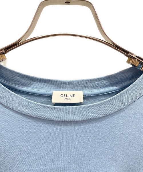 CELINE（セリーヌ）CELINE (セリーヌ) ロゴ ルーズ Tシャツ ブルー サイズ:Sの古着・服飾アイテム