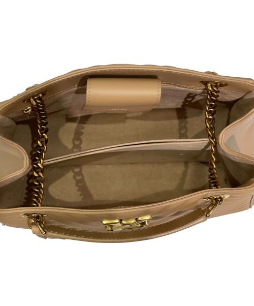 LOUIS VUITTON（ルイ ヴィトン）LOUIS VUITTON (ルイ ヴィトン) ニューウェーブ チェーントートバッグ ベージュの古着・服飾アイテム
