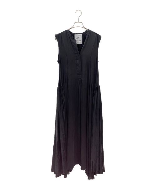 CHAOS（カオス）CHAOS (カオス) サンディングシルクワンピース ブラック サイズ:FREEの古着・服飾アイテム