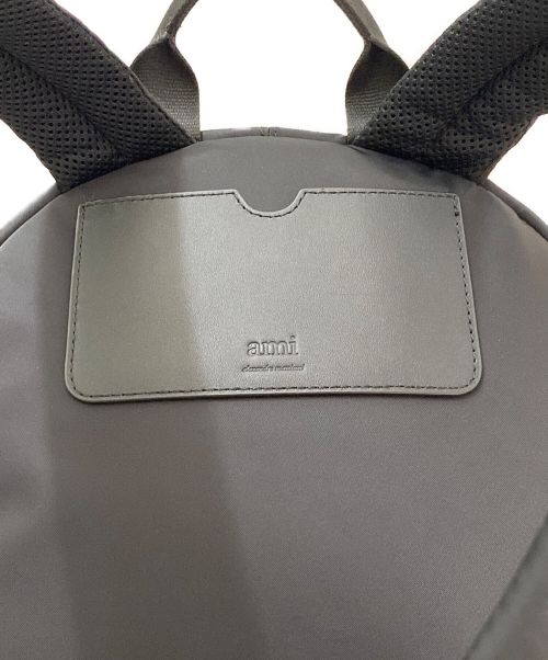 AMI Alexandre Mattiussi（アミアレクサンドルマテュッシ）AMI Alexandre Mattiussi (アミ アレクサンドル マテュッシ) AMI DE COEUR バックパック ブラックの古着・服飾アイテム