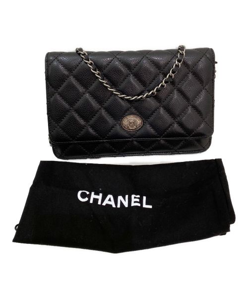 CHANEL（シャネル）CHANEL (シャネル) チェーンウォレット ブラックの古着・服飾アイテム