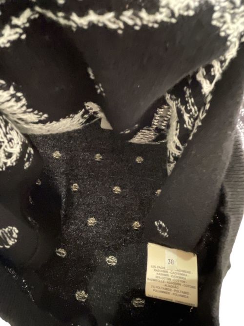 HERMES（エルメス）HERMES (エルメス) ニット T ブリッド ドゥ ガラ ブラック サイズ:38の古着・服飾アイテム