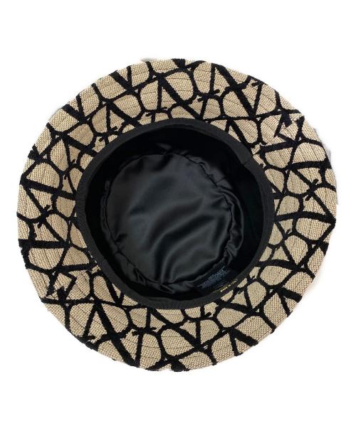VALENTINO（ヴァレンティノ）VALENTINO (ヴァレンティノ) canvas-jacquard bucket hat ベージュ サイズ:Mの古着・服飾アイテム