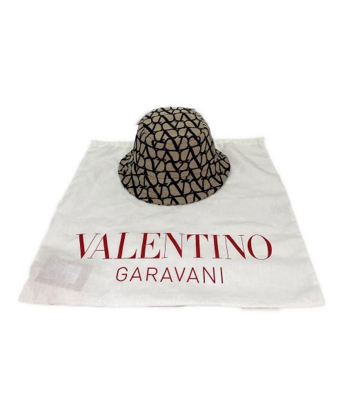 VALENTINO（ヴァレンティノ）VALENTINO (ヴァレンティノ) canvas-jacquard bucket hat ベージュ サイズ:Mの古着・服飾アイテム