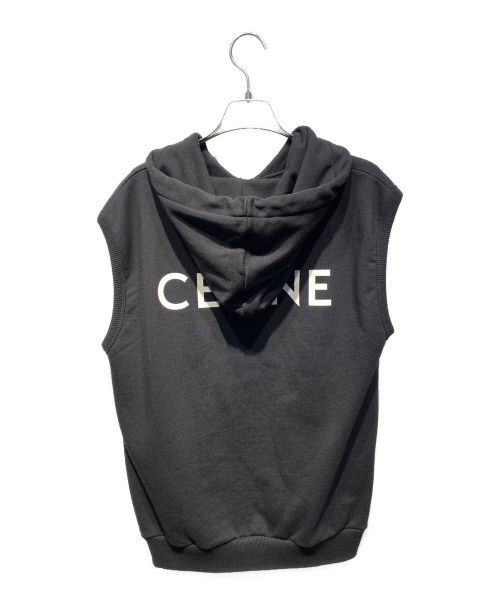 CELINE（セリーヌ）CELINE (セリーヌ) Sweatshirt in Cotton Fleece ブラック サイズ:Lの古着・服飾アイテム
